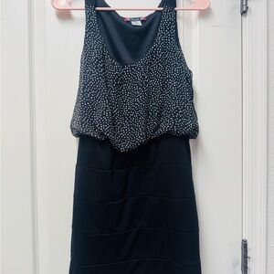 Trixxi Black and White Polka Dot Dress